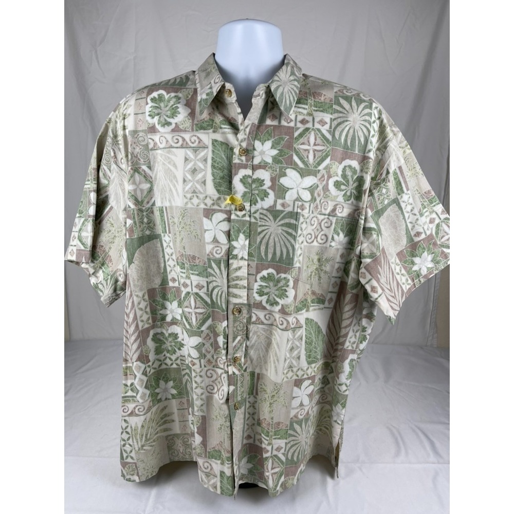 COOKE STREET HONOLULU HAWAII SHIRT MENS 2XL MADE IN HAWAII‎ COTTON ALOHA CAMP